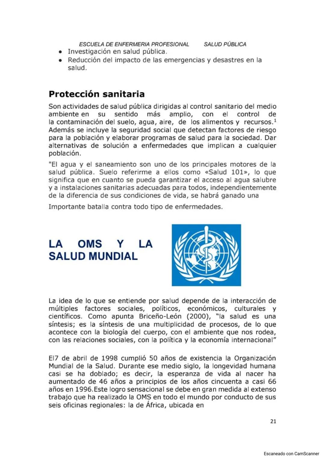 # ESCUELA DE ENFERMERIA PROFESIONAL SALUD PÚBLICA
# SALUD PÚBLICA Y
# EPIDEMIOLOGIA
ESCUELA DE ENFERMERIA PROFESIONAL
CATEDRA DE SALUD PÚB