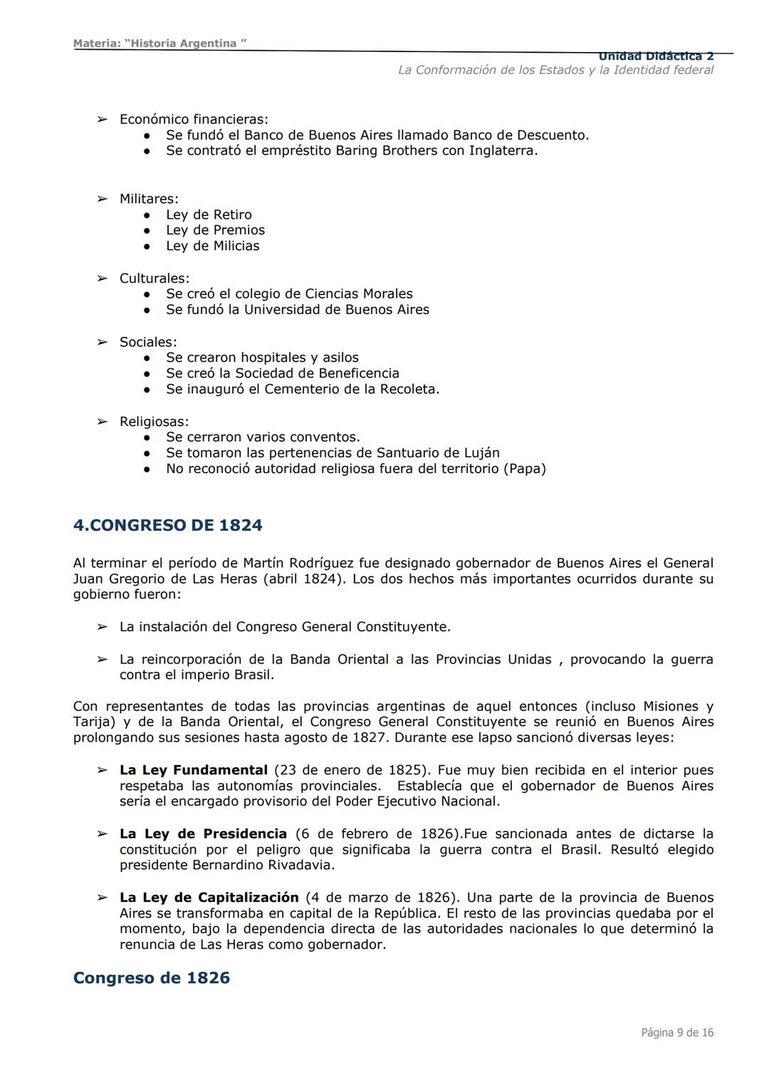 # Curso de Apoyo para el Ingreso a los
Institutos de Formación del Ejército
Argentino
# Materia:
"Historia Argentina"
# Unidad Didáctica 1