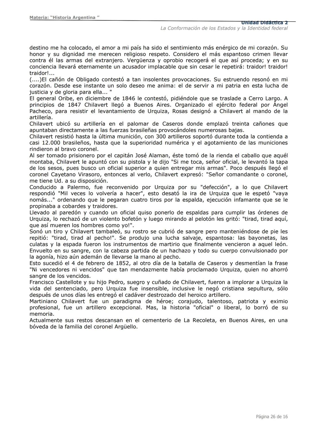 # Curso de Apoyo para el Ingreso a los
Institutos de Formación del Ejército
Argentino
# Materia:
"Historia Argentina"
# Unidad Didáctica 1