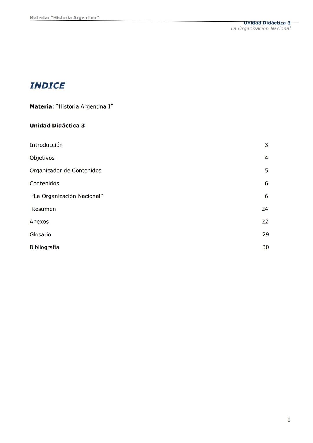 # Curso de Apoyo para el Ingreso a los
Institutos de Formación del Ejército
Argentino
# Materia:
"Historia Argentina"
# Unidad Didáctica 1