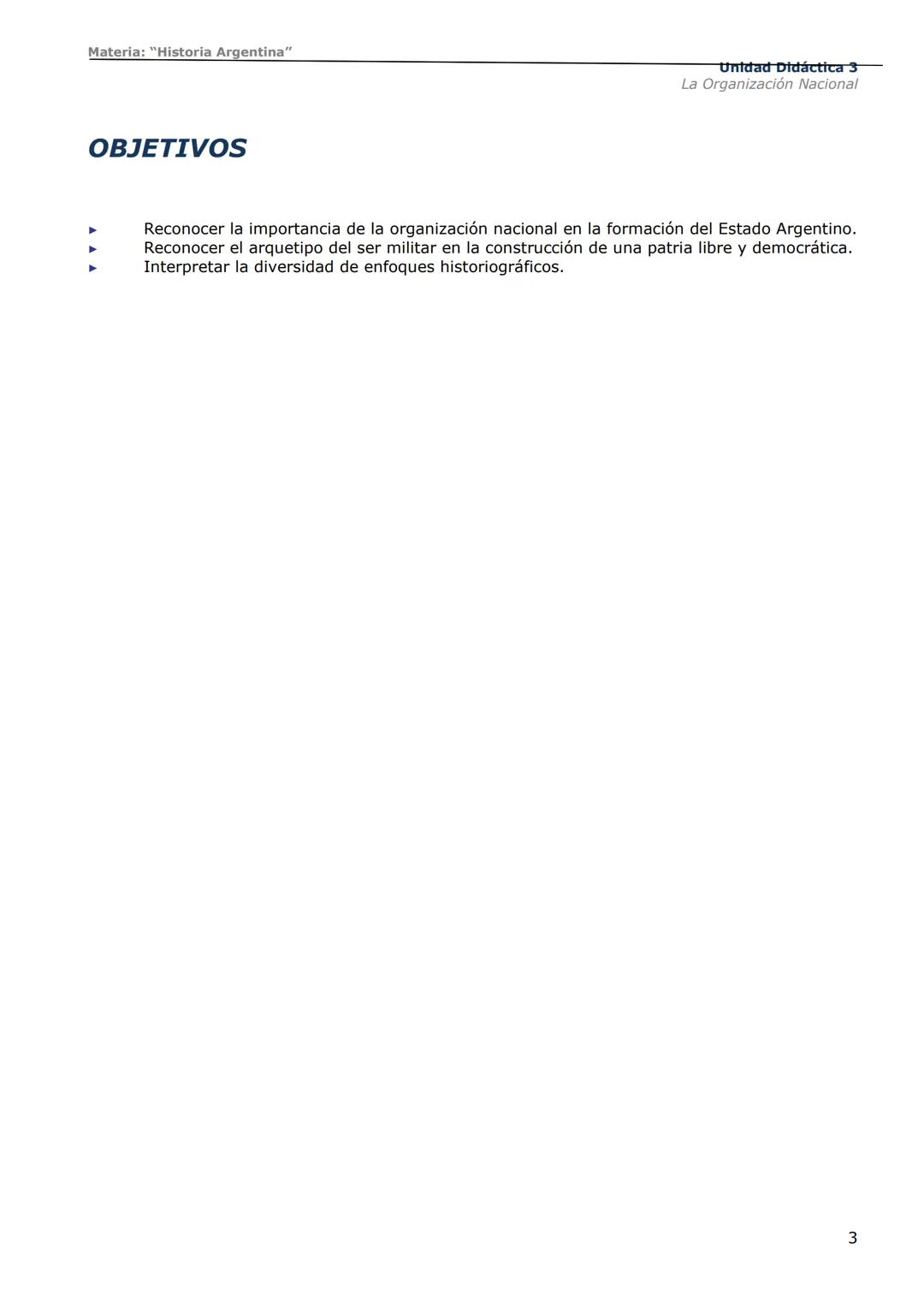 # Curso de Apoyo para el Ingreso a los
Institutos de Formación del Ejército
Argentino
# Materia:
"Historia Argentina"
# Unidad Didáctica 1