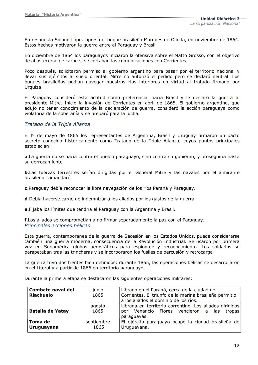 # Curso de Apoyo para el Ingreso a los
Institutos de Formación del Ejército
Argentino
# Materia:
"Historia Argentina"
# Unidad Didáctica 1