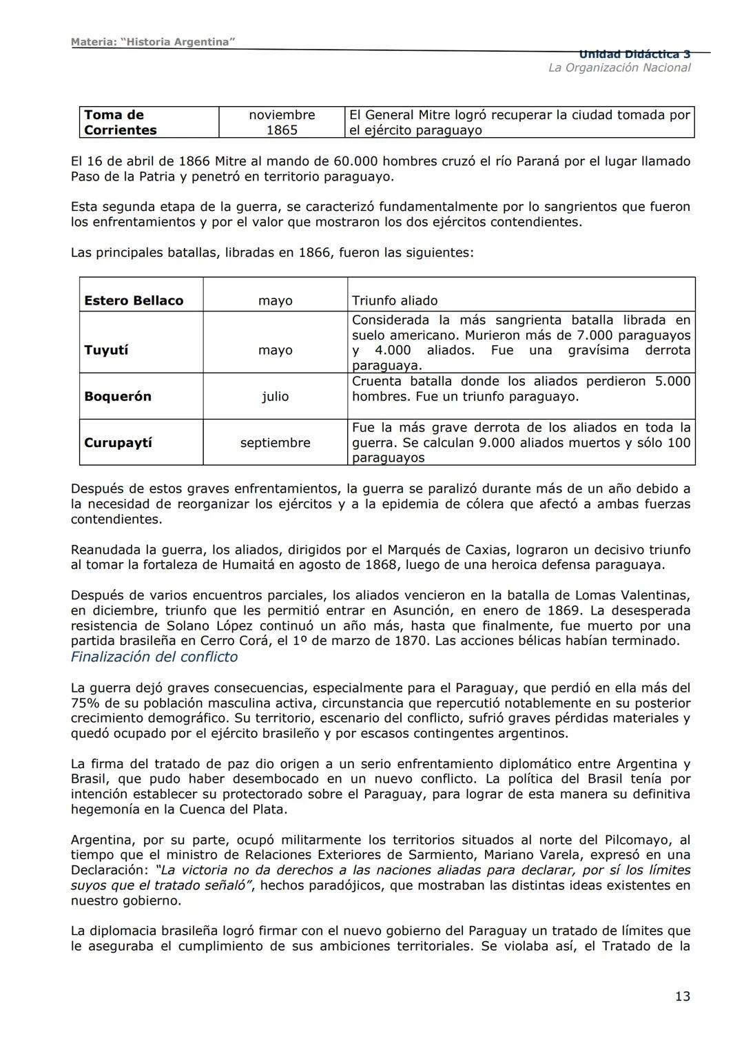 # Curso de Apoyo para el Ingreso a los
Institutos de Formación del Ejército
Argentino
# Materia:
"Historia Argentina"
# Unidad Didáctica 1