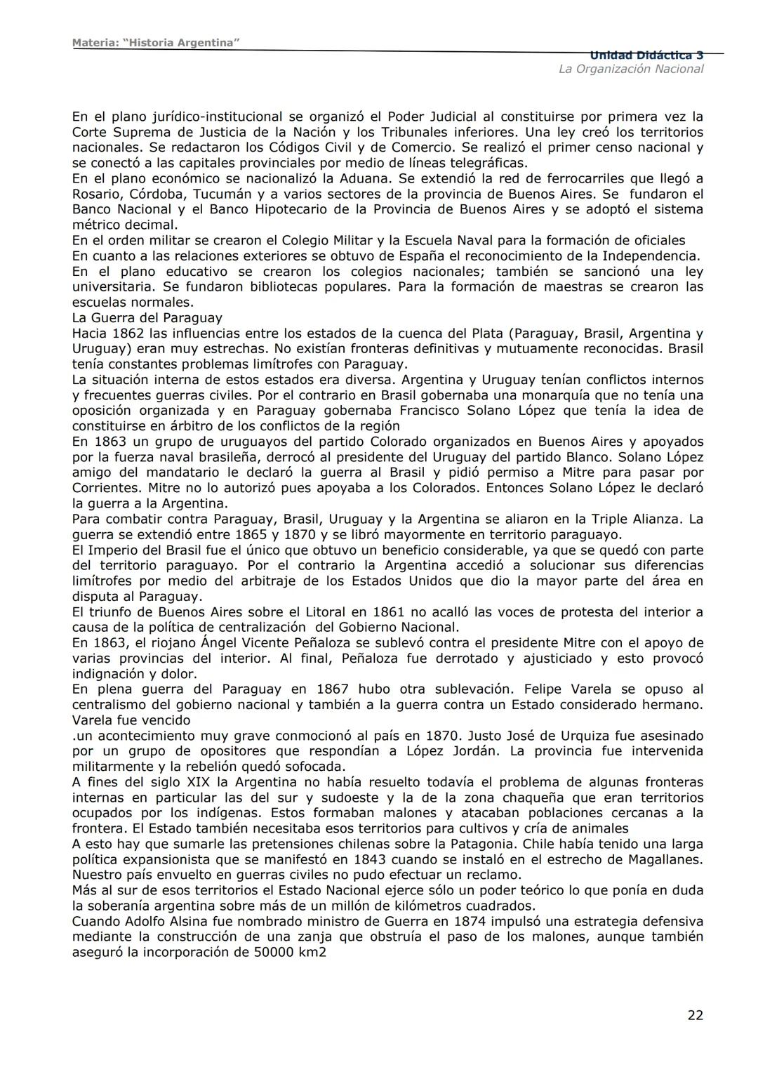 # Curso de Apoyo para el Ingreso a los
Institutos de Formación del Ejército
Argentino
# Materia:
"Historia Argentina"
# Unidad Didáctica 1