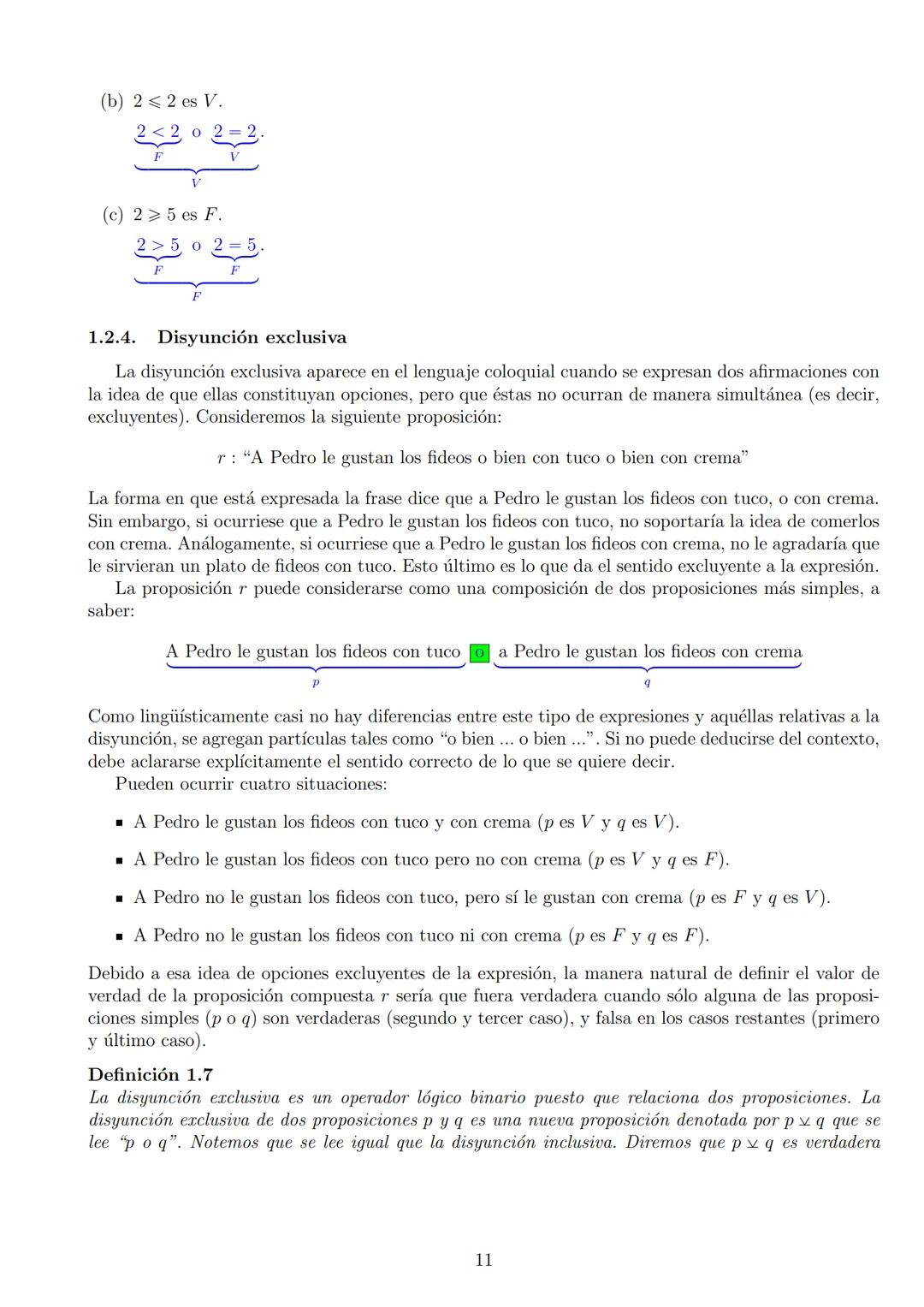 # ÁLGEBRA I
24 de febrero de 2025
1 Índice
1. LÓGICA Y CONJUNTOS
1.1. Proposiciones
1.2. Conectivos lógicos
1.2.1. Negación.
1.2.2. Conju