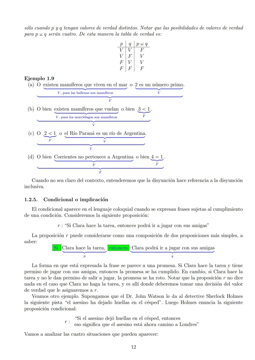 # ÁLGEBRA I
24 de febrero de 2025
1 Índice
1. LÓGICA Y CONJUNTOS
1.1. Proposiciones
1.2. Conectivos lógicos
1.2.1. Negación.
1.2.2. Conju