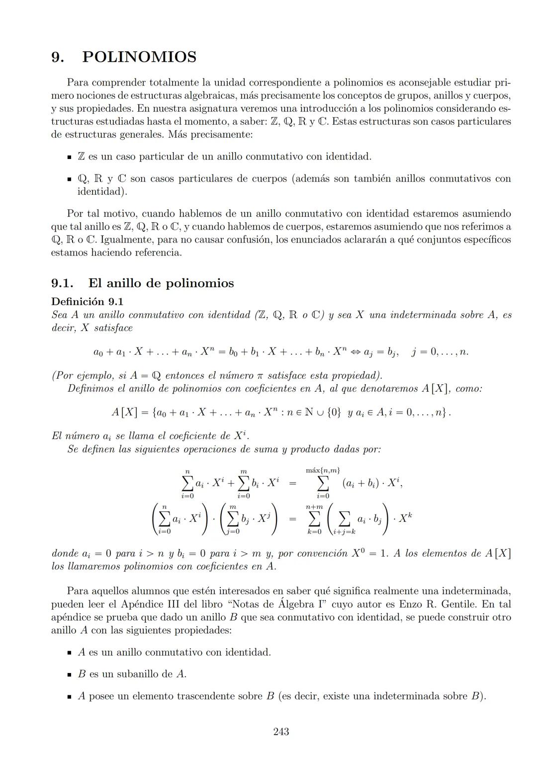 # ÁLGEBRA I
24 de febrero de 2025
1 Índice
1. LÓGICA Y CONJUNTOS
1.1. Proposiciones
1.2. Conectivos lógicos
1.2.1. Negación.
1.2.2. Conju