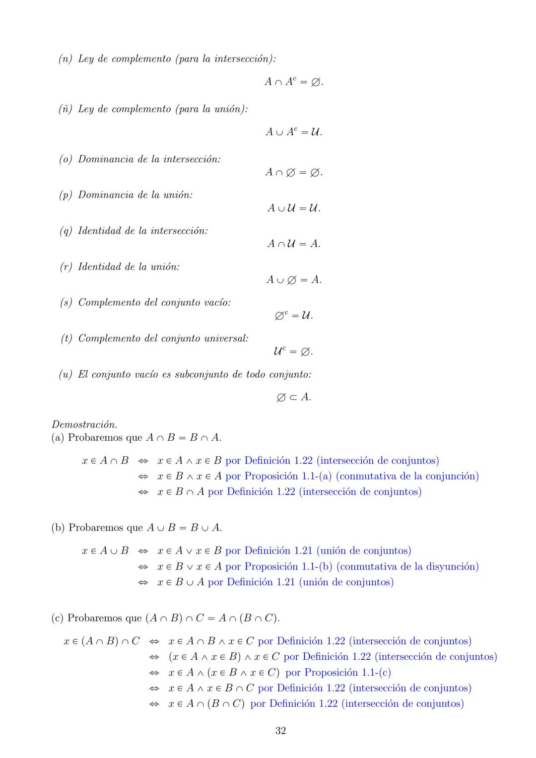 # ÁLGEBRA I
24 de febrero de 2025
1 Índice
1. LÓGICA Y CONJUNTOS
1.1. Proposiciones
1.2. Conectivos lógicos
1.2.1. Negación.
1.2.2. Conju