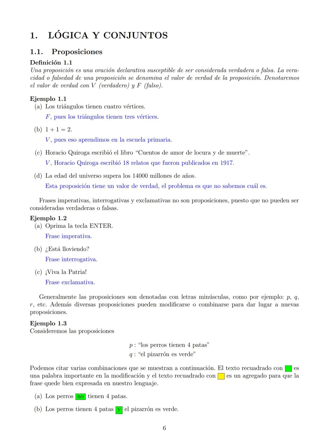 # ÁLGEBRA I
24 de febrero de 2025
1 Índice
1. LÓGICA Y CONJUNTOS
1.1. Proposiciones
1.2. Conectivos lógicos
1.2.1. Negación.
1.2.2. Conju