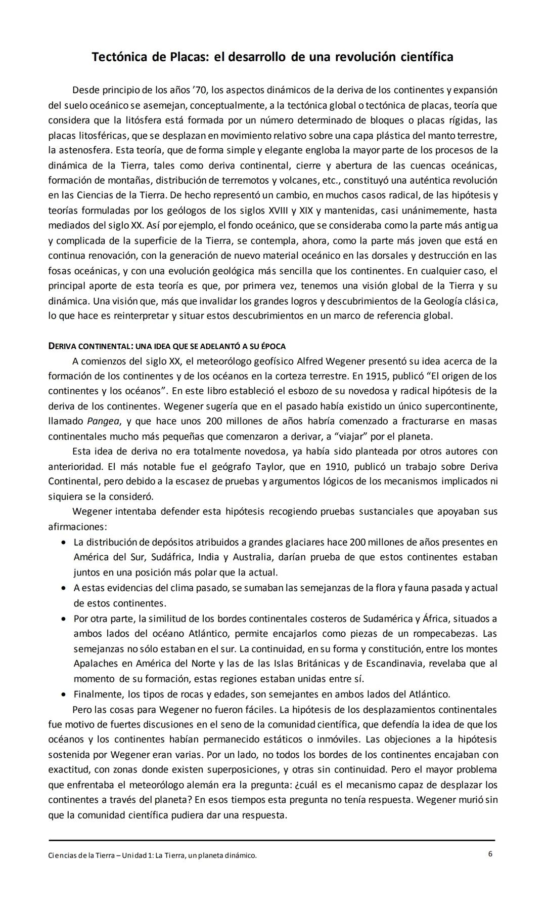 Tectónica de Placas: el desarrollo de una revolución científica.