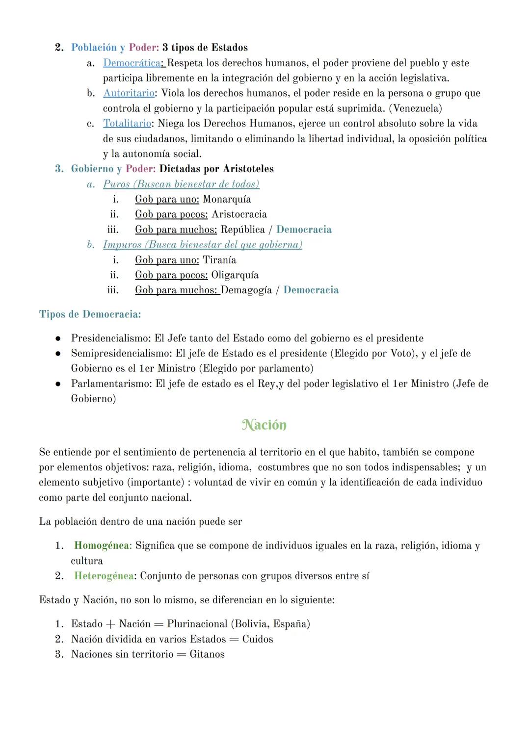 El Estado y sus elementos
Se entiende por Estado a la organización política suprema de un país, proviene de la palabra
"Status" empleado por