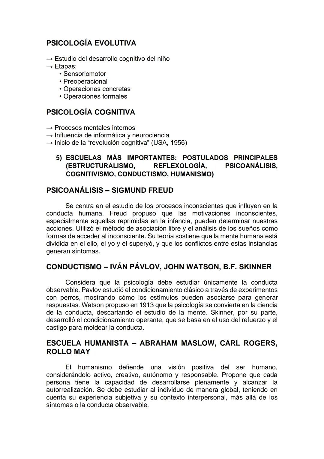 --- OCR Start ---
EVALUACIÓN PSICOLOGÍA
1) CONCEPTO DE PSICOLOGÍA
Es el estudio científico de la conducta y de los procesos mentales. Su
obj
