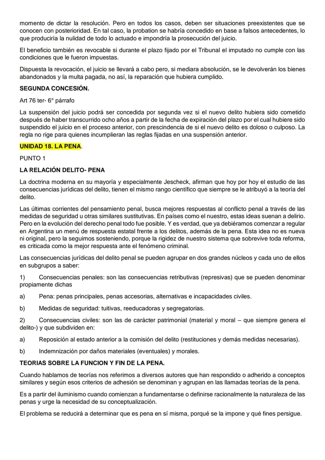 UNIDAD 1. INTRODUCCIÓN
PUNTO 1
Derecho Penal: Denominación. Definición y contenido. Caracteres. El Derecho Penal como parte del
ordenamiento