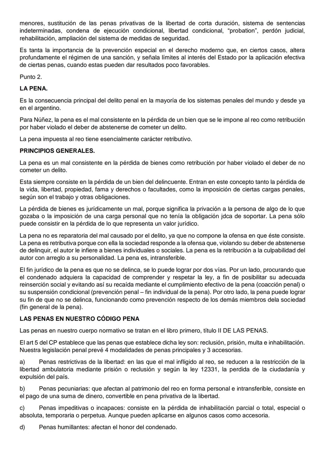 UNIDAD 1. INTRODUCCIÓN
PUNTO 1
Derecho Penal: Denominación. Definición y contenido. Caracteres. El Derecho Penal como parte del
ordenamiento