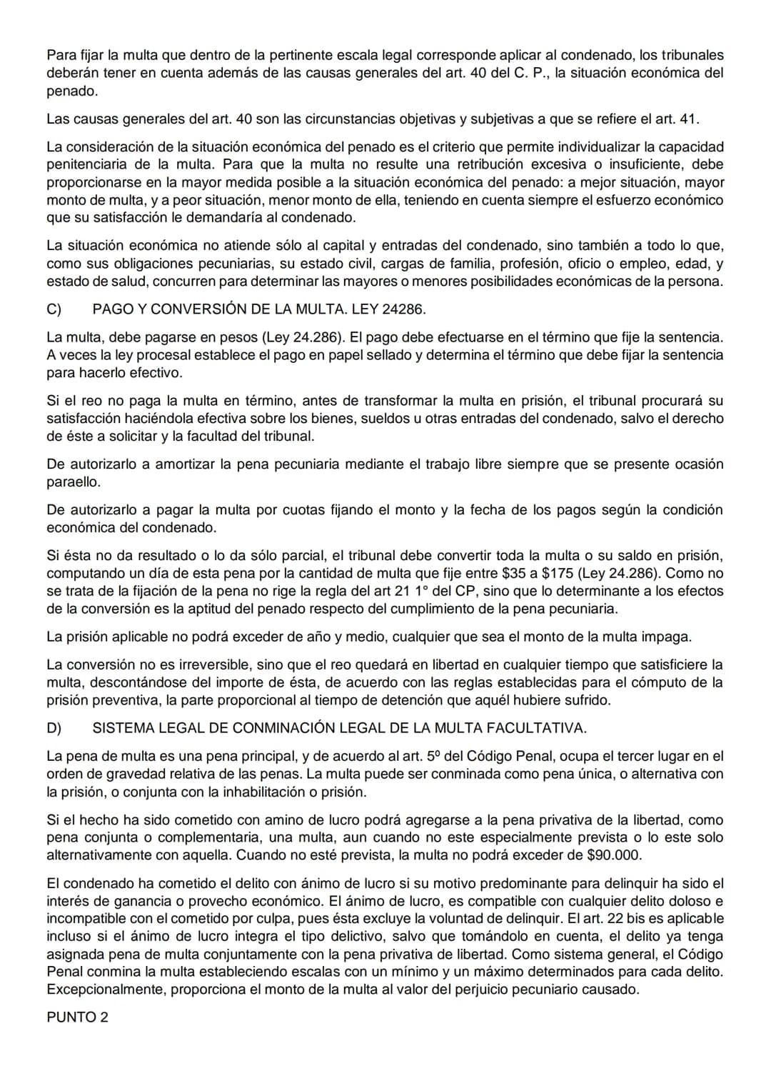 UNIDAD 1. INTRODUCCIÓN
PUNTO 1
Derecho Penal: Denominación. Definición y contenido. Caracteres. El Derecho Penal como parte del
ordenamiento