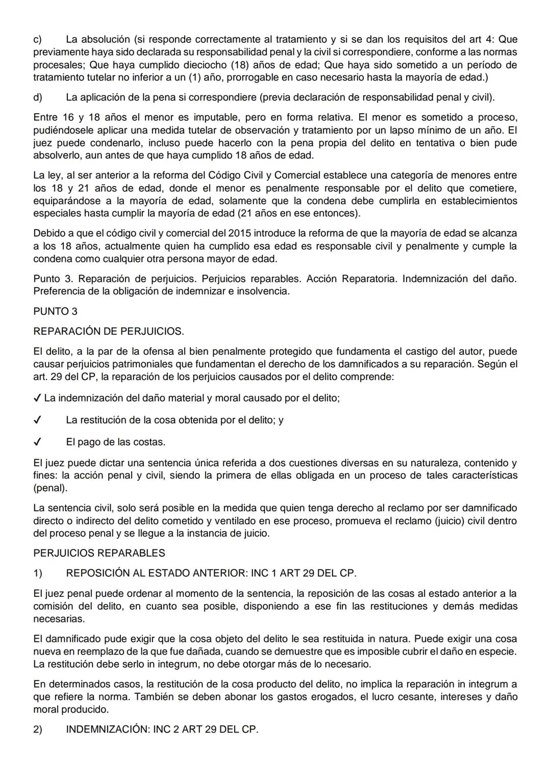 UNIDAD 1. INTRODUCCIÓN
PUNTO 1
Derecho Penal: Denominación. Definición y contenido. Caracteres. El Derecho Penal como parte del
ordenamiento