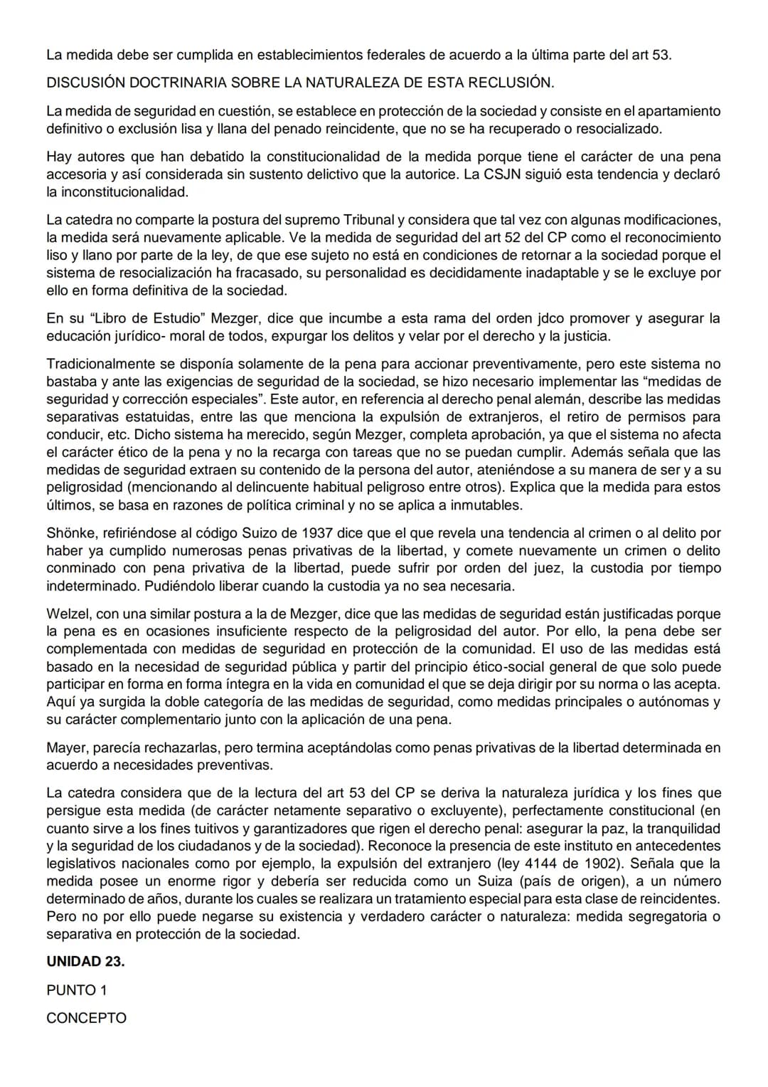 UNIDAD 1. INTRODUCCIÓN
PUNTO 1
Derecho Penal: Denominación. Definición y contenido. Caracteres. El Derecho Penal como parte del
ordenamiento
