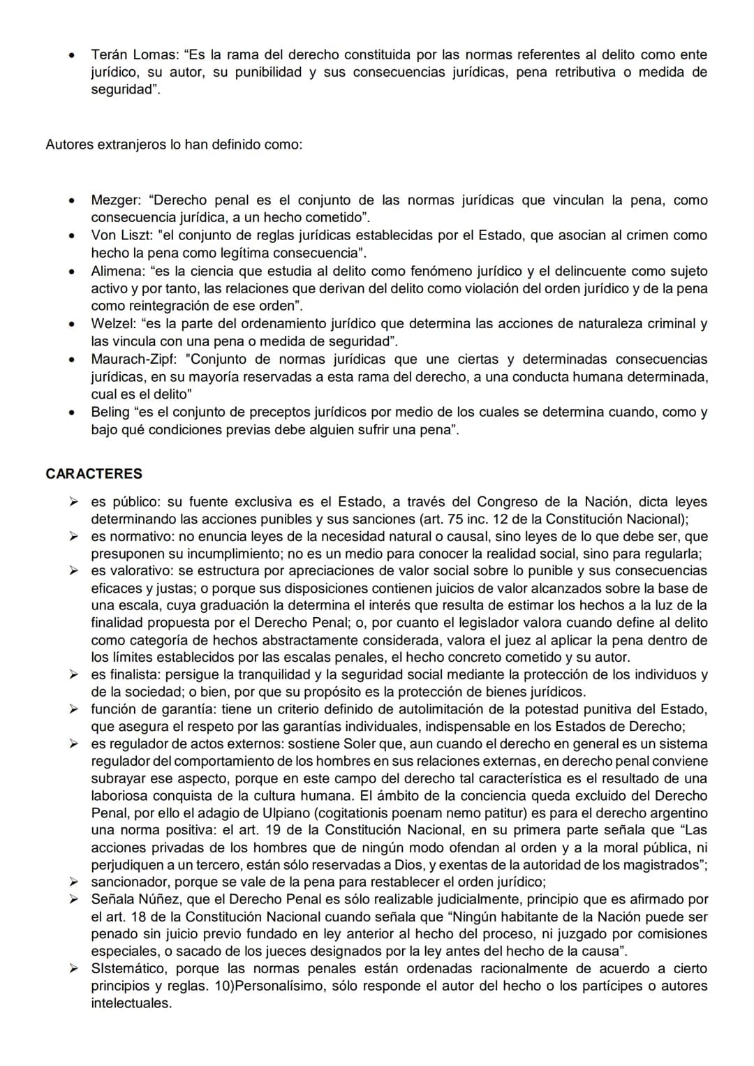 UNIDAD 1. INTRODUCCIÓN
PUNTO 1
Derecho Penal: Denominación. Definición y contenido. Caracteres. El Derecho Penal como parte del
ordenamiento