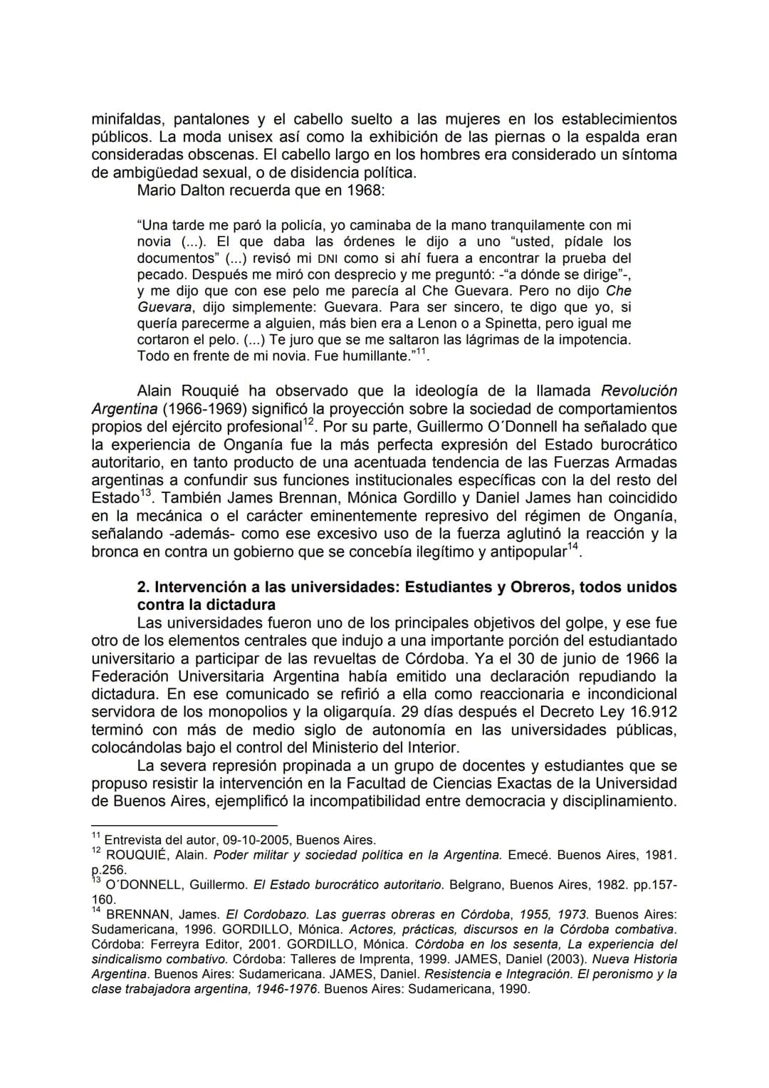 CORDOBAZO: ESTUDIANTES UNIVERSITARIOS Y OBREROS
UNIDOS CONTRA LA DICTADURA.
1966-1969.
THE CORDOBAZO: UNIVERSITY STUDENT AND WORKERS
JOINED