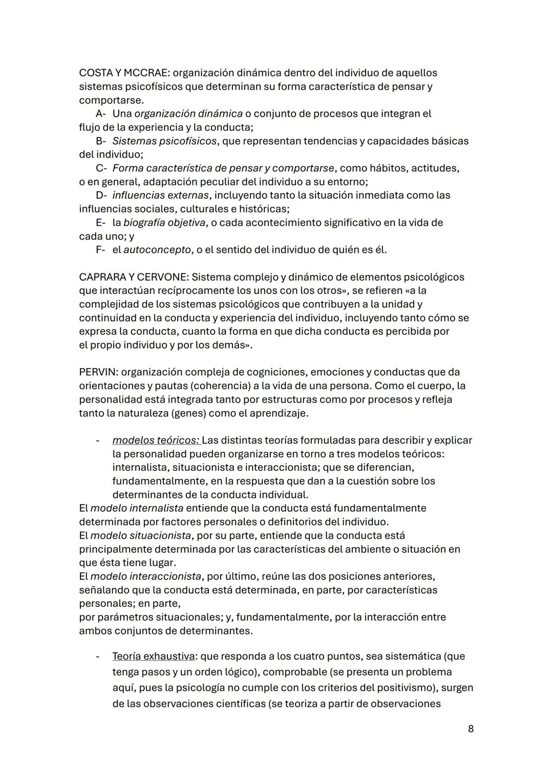 UNIDAD 1:
Cervone y pervin. Personalidad: teorías e investigación. Capitulo 1y 2.
Maneras de estudiar la personalidad: comparten las metas,