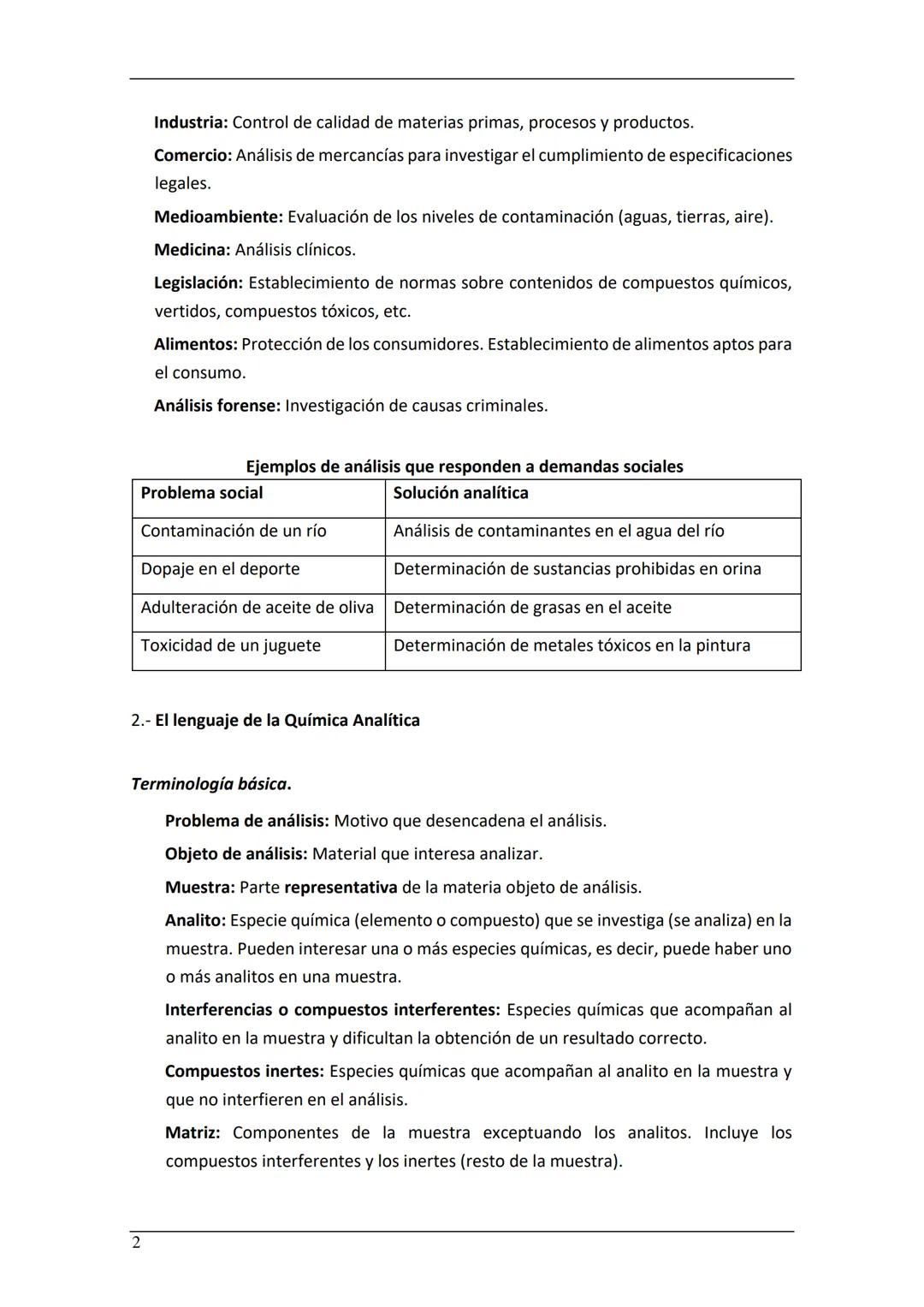 Química Aplicada
Tec. Univ.Pericias Criminalistica
Introducción a los Métodos de Analisis
Contenidos para tener en cuenta
1. Concepto y rele
