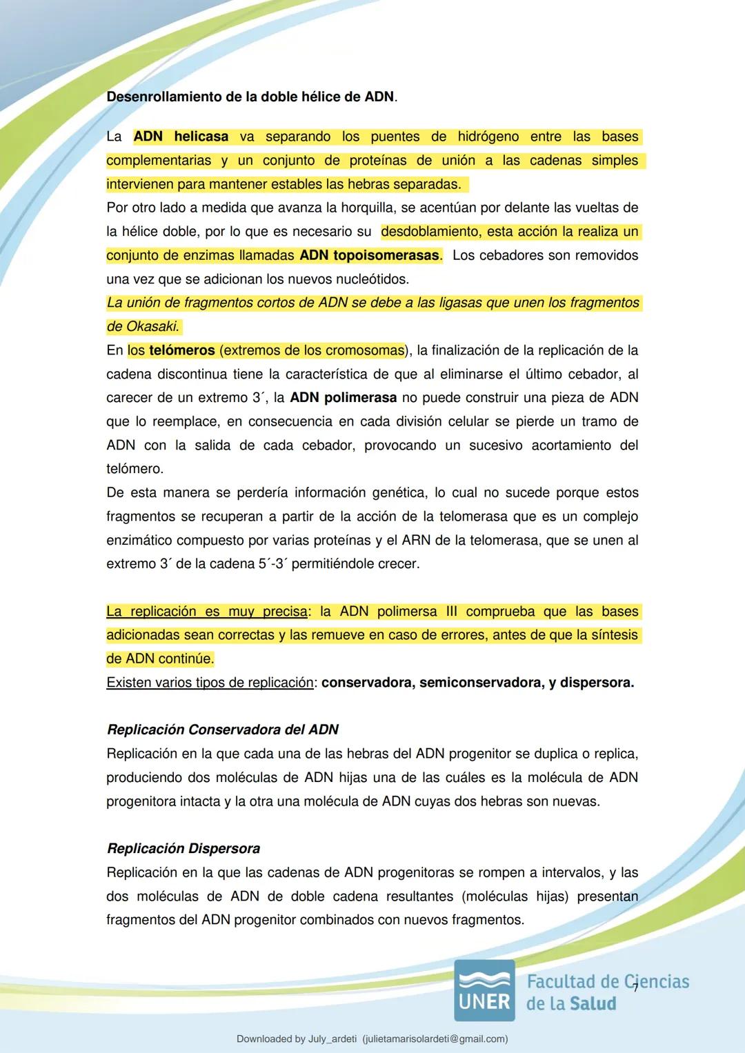 studocu
Módulo Biologia. Flujo de la información genetica. resumido
Biologia (Universidad Nacional de Entre Ríos)
Scan to open on Studocu
St