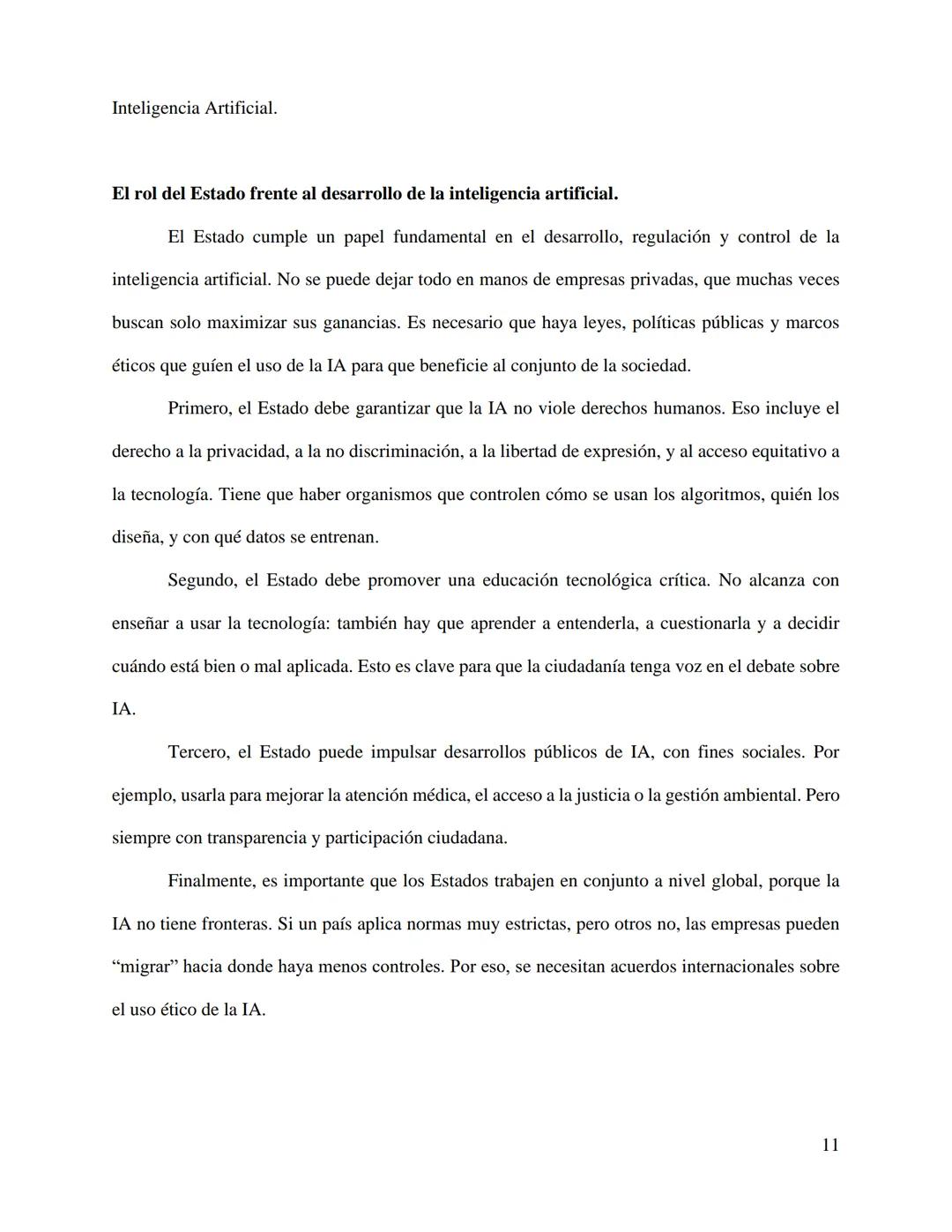 Inteligencia Artificial.
Inteligencia Artificial y Estado de Derecho.
Palacios Jazmín, Rodriguez Sofía, Torres Thomas, Rivarola Lautaro.