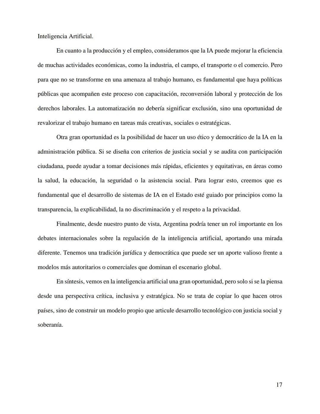 Inteligencia Artificial.
Inteligencia Artificial y Estado de Derecho.
Palacios Jazmín, Rodriguez Sofía, Torres Thomas, Rivarola Lautaro.