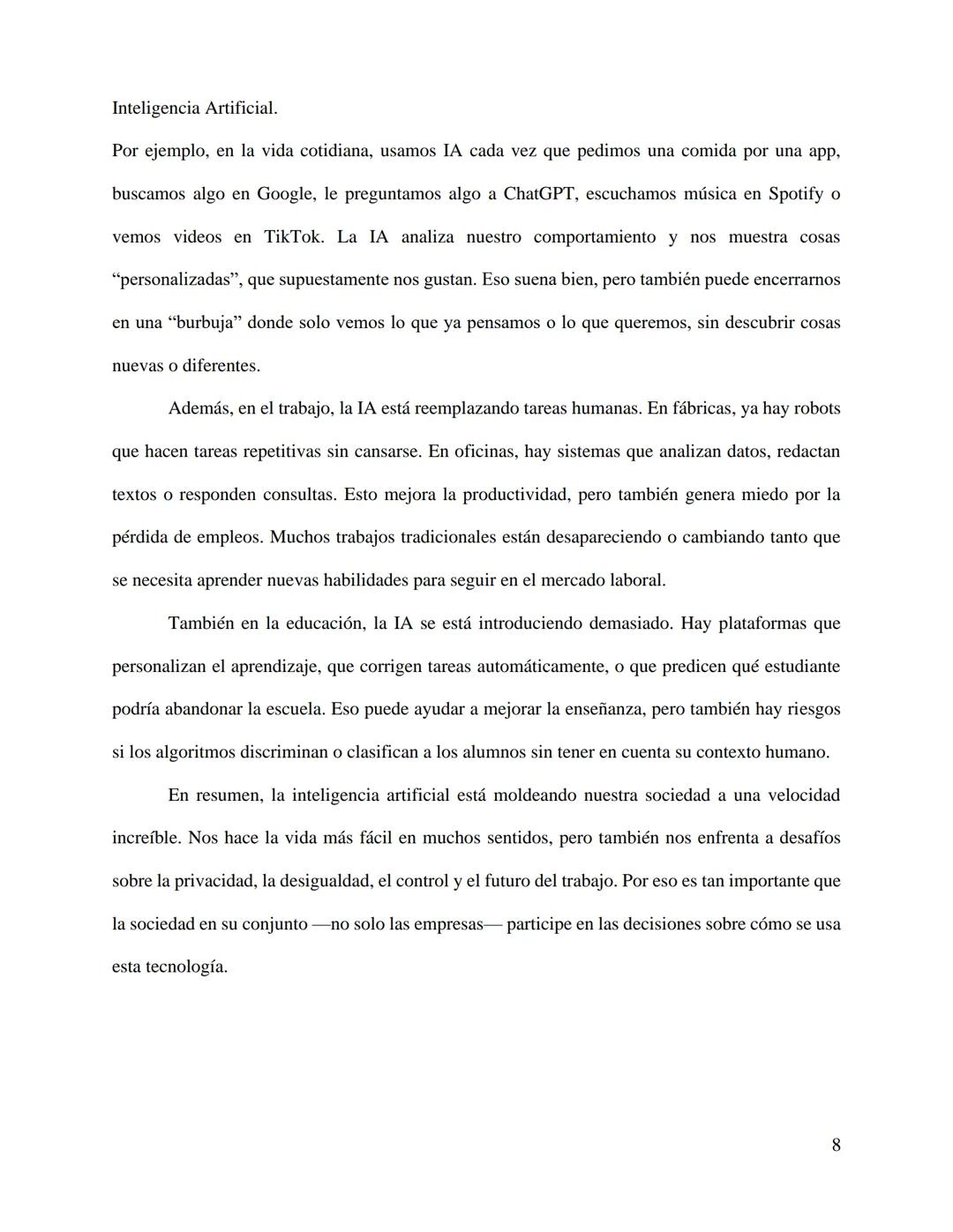 Inteligencia Artificial.
Inteligencia Artificial y Estado de Derecho.
Palacios Jazmín, Rodriguez Sofía, Torres Thomas, Rivarola Lautaro.