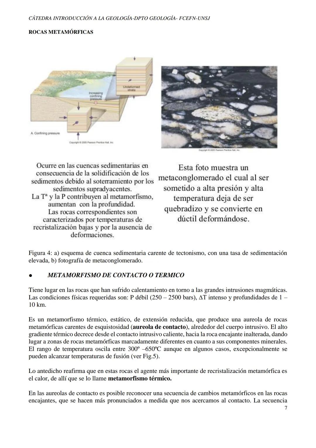 # CÁTEDRA INTRODUCCIÓN A LA GEOLOGÍA-DPTO GEOLOGÍA - FCEFN-UNSJ
# ROCAS METAMÓRFICAS
# ROCAS METAMÓRFICAS
## 1. DEFINICIÓN:
Es la transf