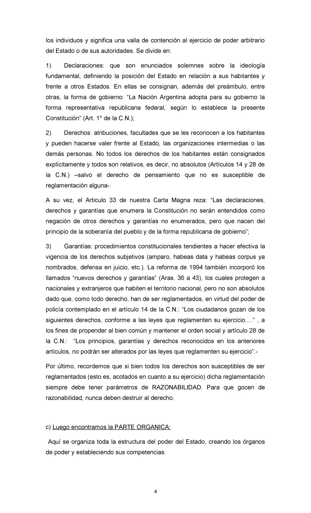 DERECHO CONSTITUCIONAL Y DERECHO ADMINISTRATIVO:
Se deja expresa constancia de que este resumen es meramente ilustrativo y se
confecciona a