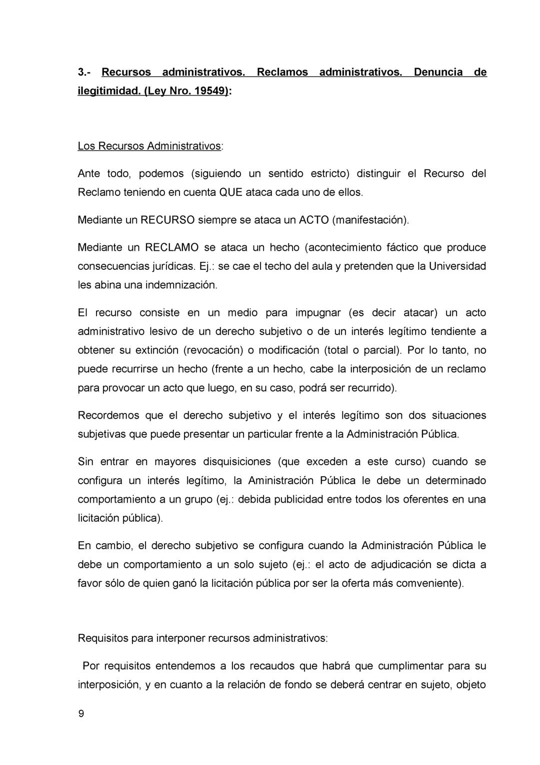 DERECHO CONSTITUCIONAL Y DERECHO ADMINISTRATIVO:
Se deja expresa constancia de que este resumen es meramente ilustrativo y se
confecciona a