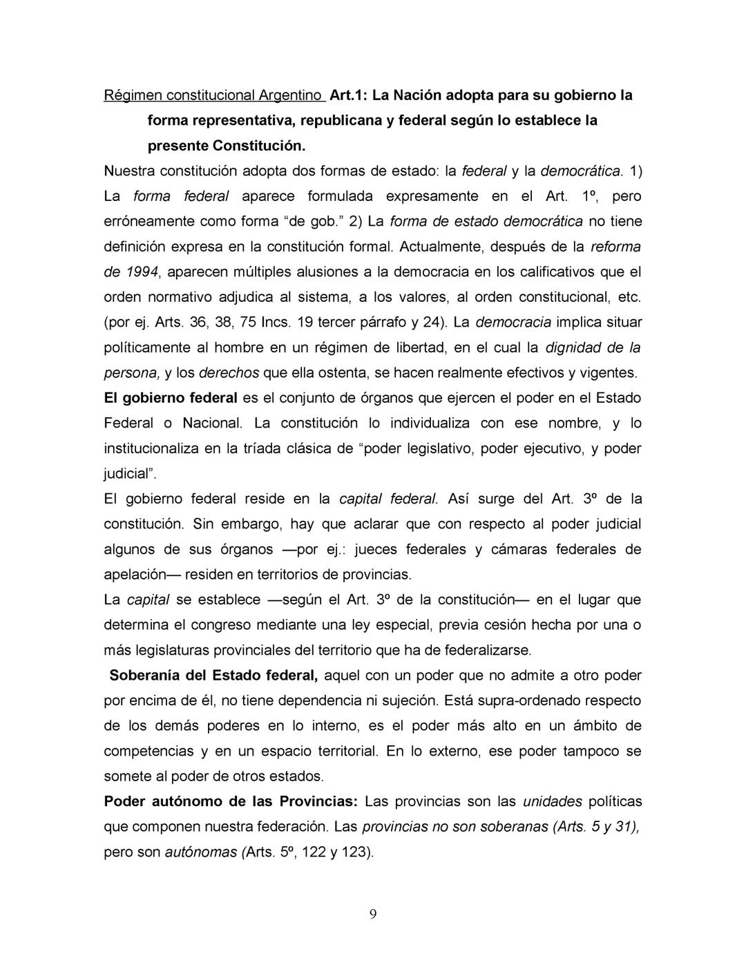 DERECHO CONSTITUCIONAL Y DERECHO ADMINISTRATIVO:
Se deja expresa constancia de que este resumen es meramente ilustrativo y se
confecciona a
