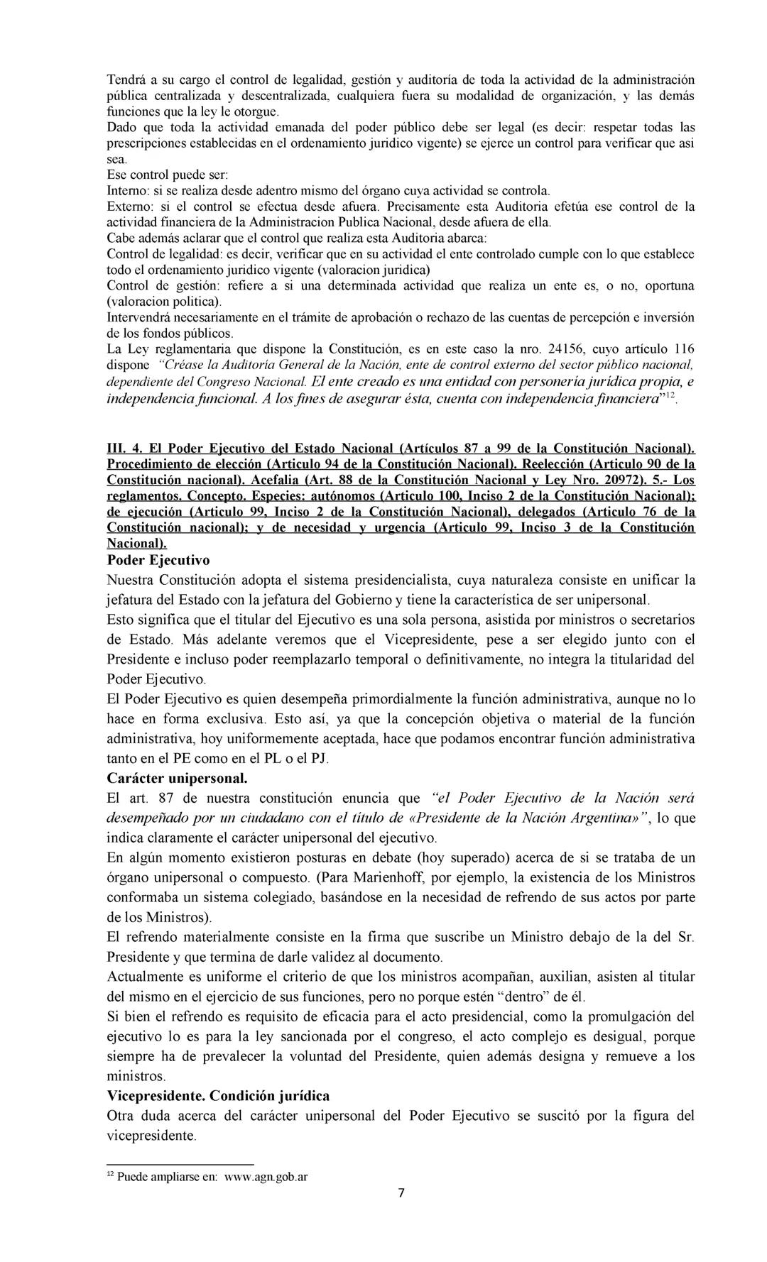 DERECHO CONSTITUCIONAL Y DERECHO ADMINISTRATIVO:
Se deja expresa constancia de que este resumen es meramente ilustrativo y se
confecciona a