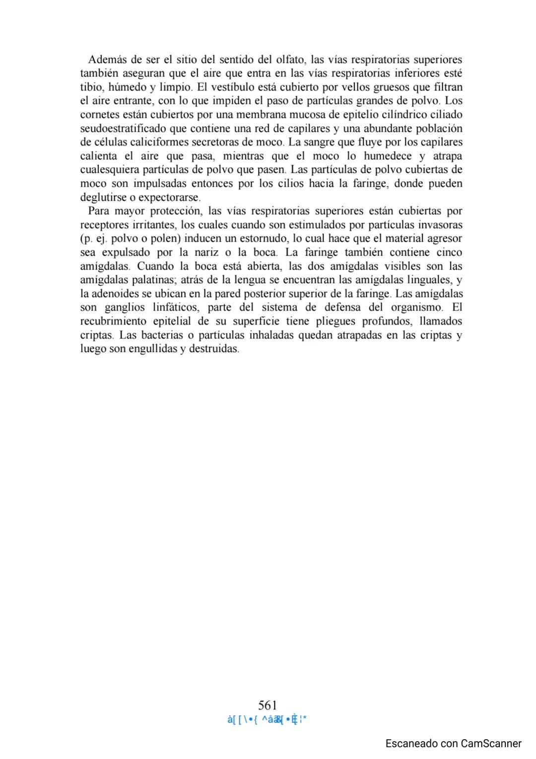 Capítulo 11
Aparato respiratorio
Anthony Wheeldon
Ponga a prueba sus conocimientos previos
• Enumere cinco estructuras principales de las ví