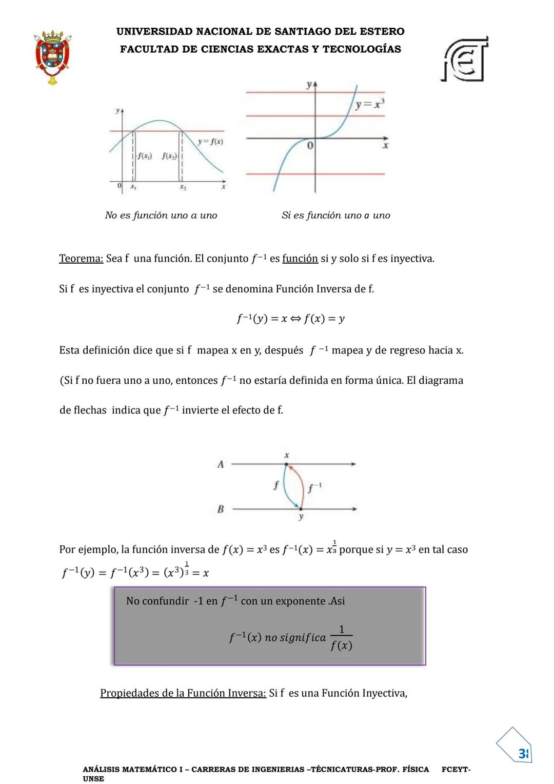 UNIVERSIDAD NACIONAL DE SANTIAGO DEL ESTERO
FACULTAD DE CIENCIAS EXACTAS Y TECNOLOGÍAS
DEPARTAMENTO ACADÉMICO DE MATEMÁTICA
ANÁLISIS MATEMÁT
