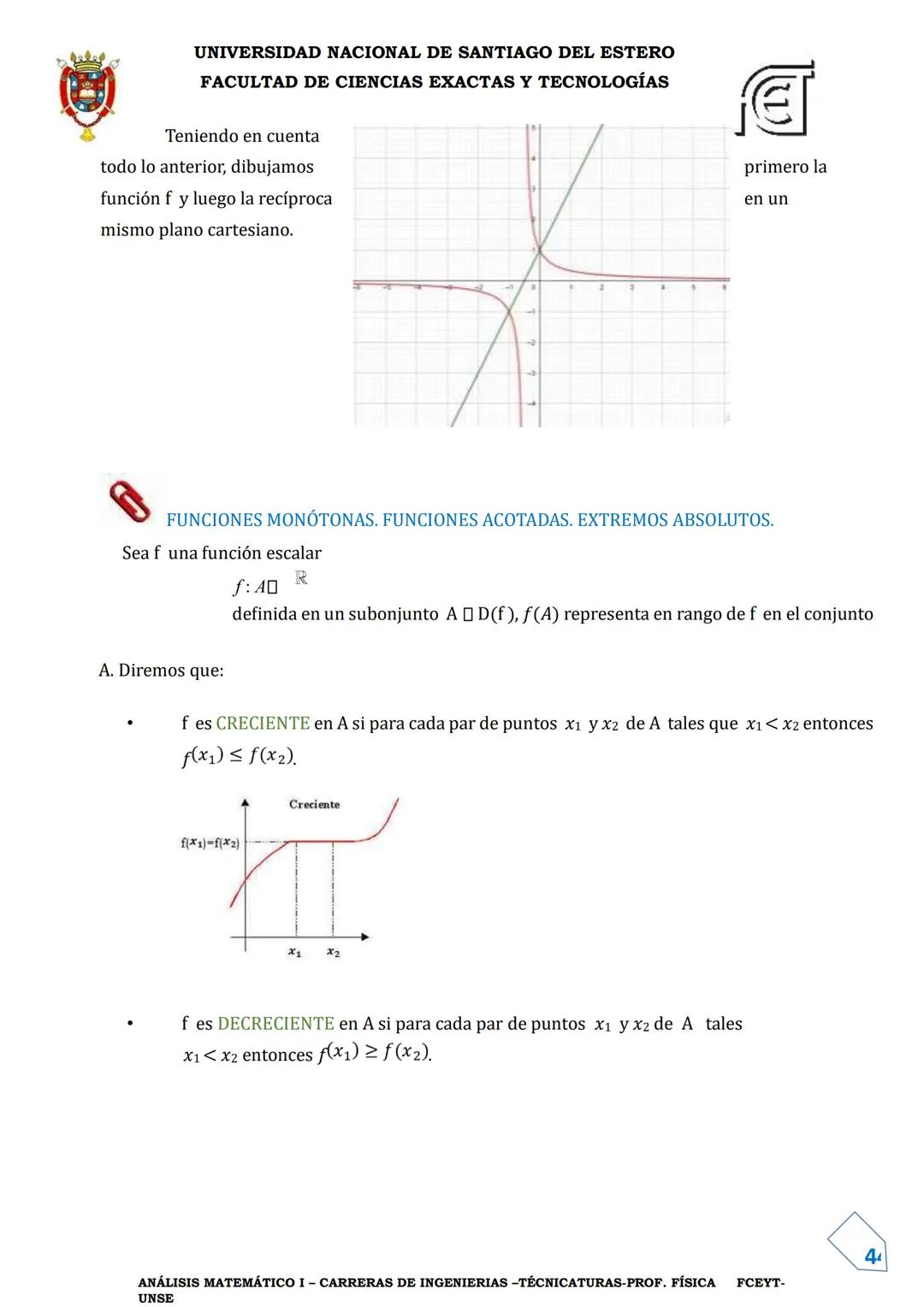 UNIVERSIDAD NACIONAL DE SANTIAGO DEL ESTERO
FACULTAD DE CIENCIAS EXACTAS Y TECNOLOGÍAS
DEPARTAMENTO ACADÉMICO DE MATEMÁTICA
ANÁLISIS MATEMÁT