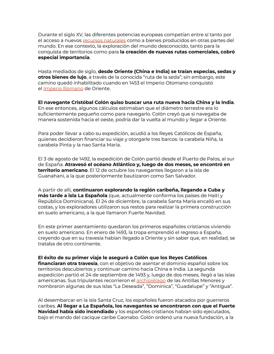 ## ¿Qué fue «el descubrimiento de América»?
Cuando se habla del "descubrimiento de América", se hace referencia a la primera
vez que explor