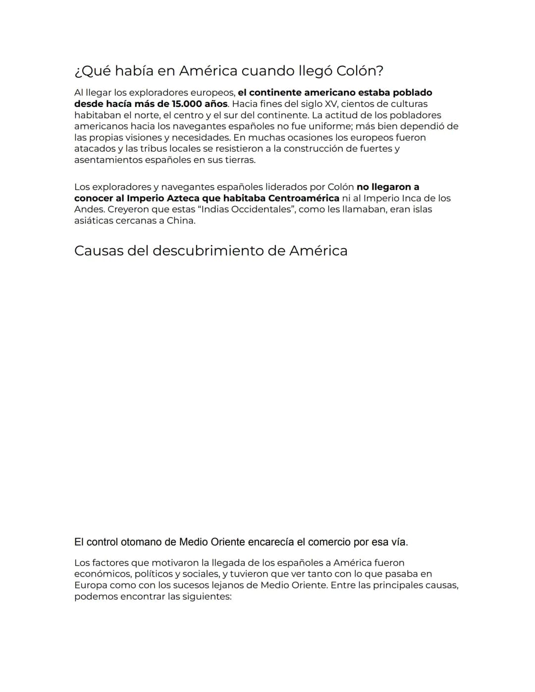 ## ¿Qué fue «el descubrimiento de América»?
Cuando se habla del "descubrimiento de América", se hace referencia a la primera
vez que explor