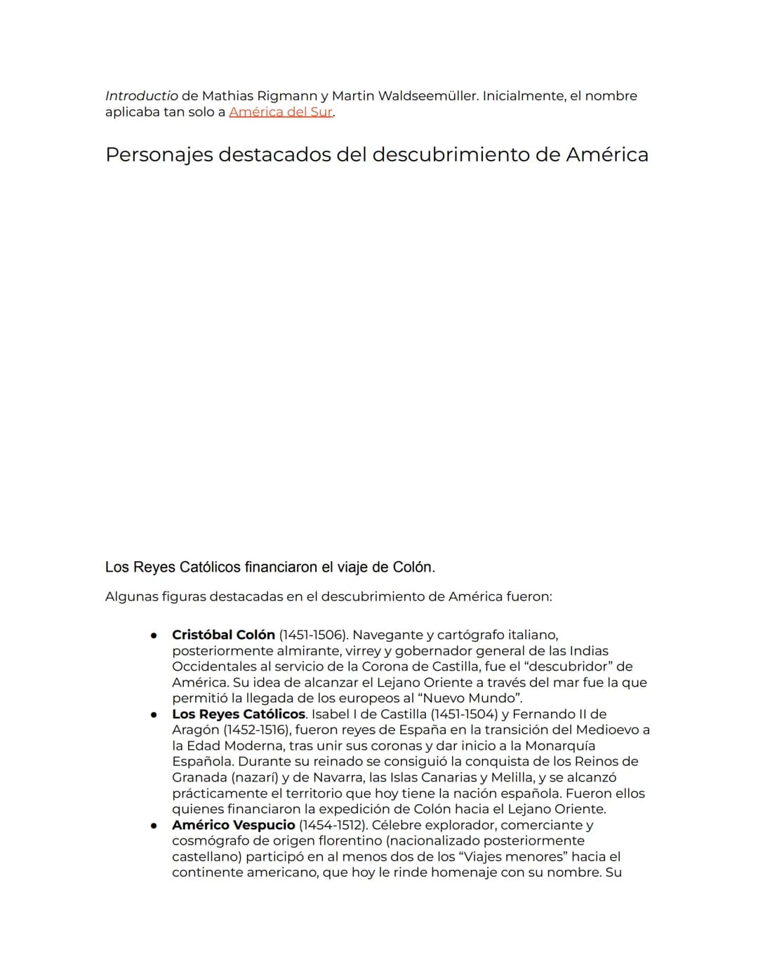 ## ¿Qué fue «el descubrimiento de América»?
Cuando se habla del "descubrimiento de América", se hace referencia a la primera
vez que explor