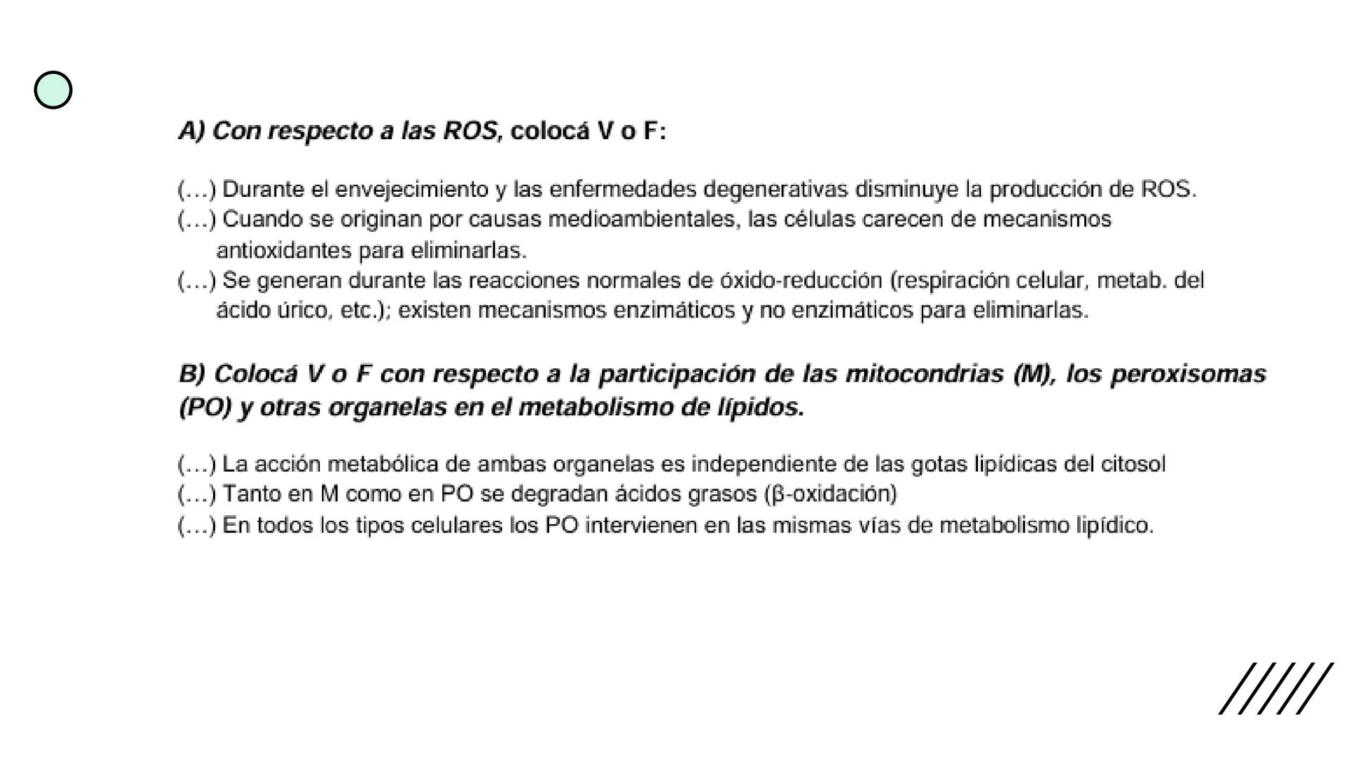 + 
Facultad de Ciencias
VETERINARIAS
APO
7
Organelas membranosas II.
Mitocondrias. Peroxisomas
Dra. Mariana Woudwyk
Biología Celular y del D