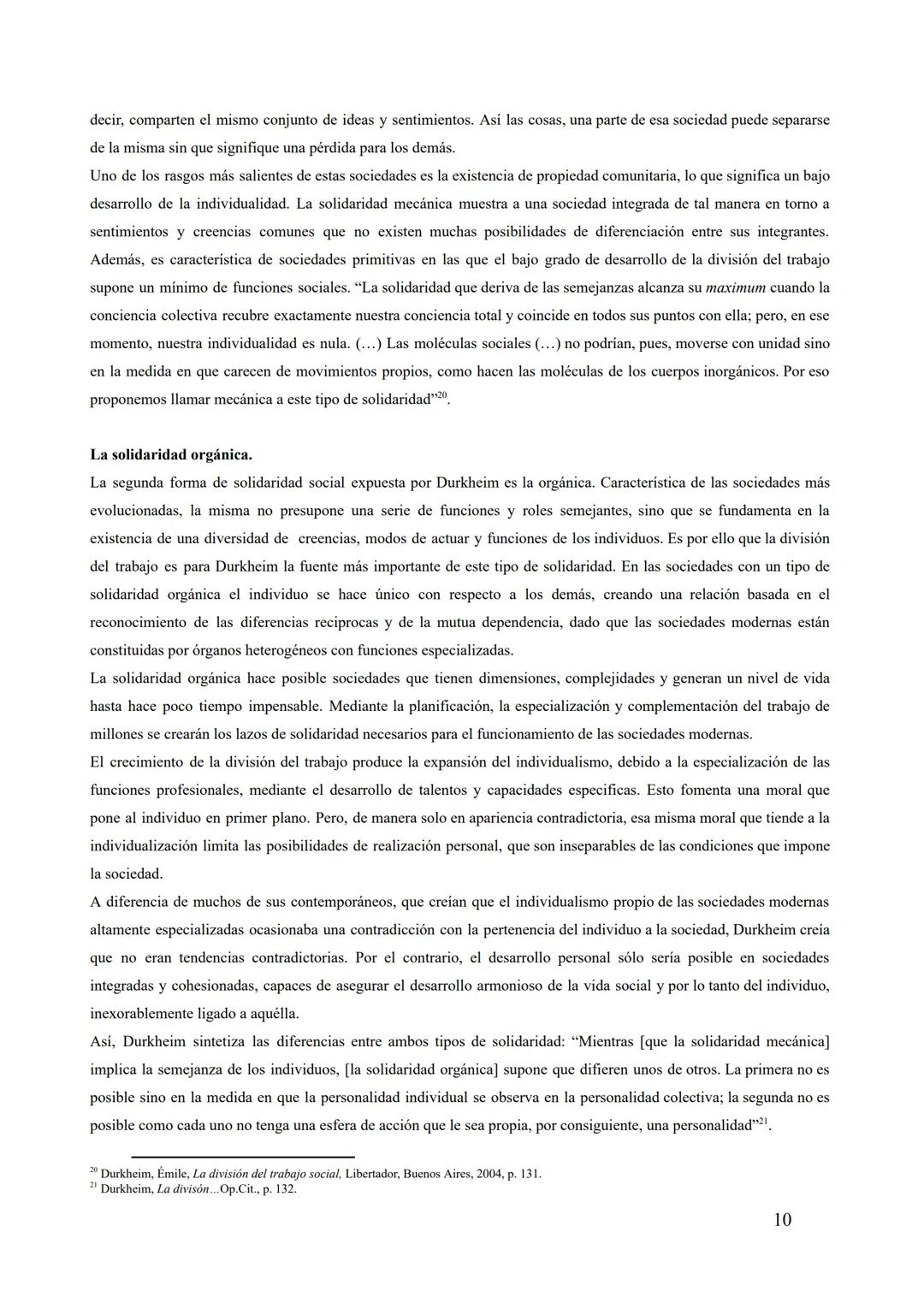 EL PENSAMIENTO DE ÉMILE DURKHEIM
Mariano Andrade y Rocio Otero.
I- CONTEXTO HISTÓRICO, ASPECTOS BIOGRÁFICOS Y ANTECEDENTES FILOSÓFICOS DEL
P