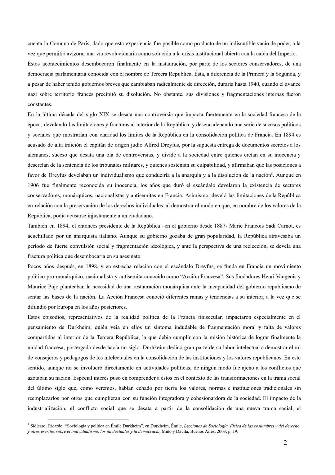 EL PENSAMIENTO DE ÉMILE DURKHEIM
Mariano Andrade y Rocio Otero.
I- CONTEXTO HISTÓRICO, ASPECTOS BIOGRÁFICOS Y ANTECEDENTES FILOSÓFICOS DEL
P