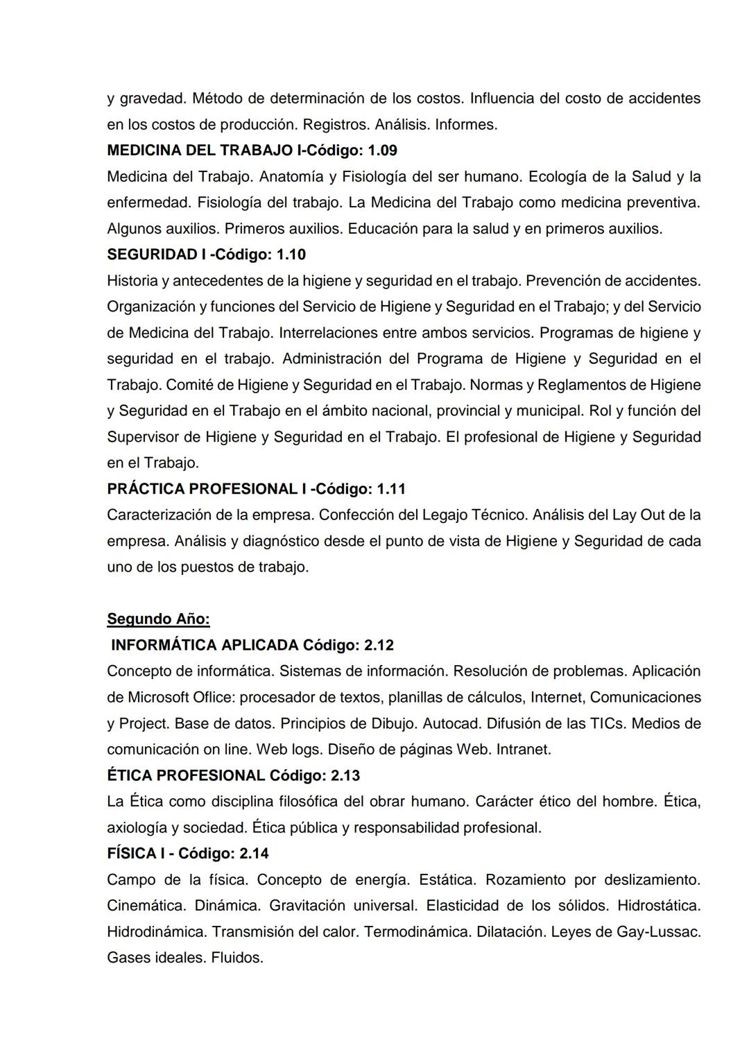 INSTITUTO SAN ANDRES N°8225
Instituto
San Andrés
TECNICATURA EN HIGIENE Y
SEGURIDAD EN EL TRABAJO
PSICOLOGIA
LABORAL
2.025 # PROGRAMA I. INT