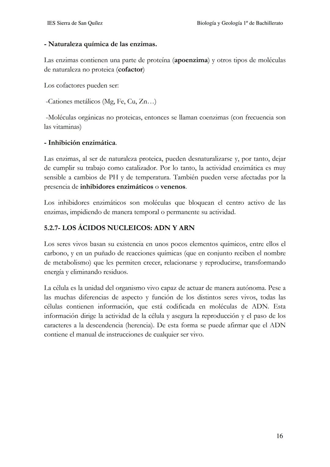 BIOLOGÍA Y
GEOLOGÍA 1º DE
BACHILLERATO
Bioelementos y biomoléculas:
composición química de la vida
IES Sierra de San Quílez
(Binéfar-Huesca)