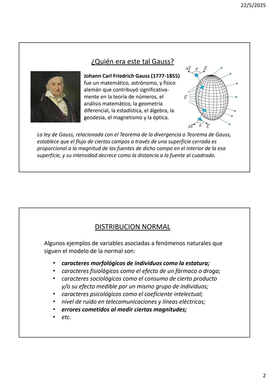 IFTS N°26
ESTADISTICA
CLASE N°9: DISTRIBUCION NORMAL
DISTRIBUCION NORMAL
Se llama DISTRIBUCIÓN NORMAL, distribución de Gauss, distribución
g