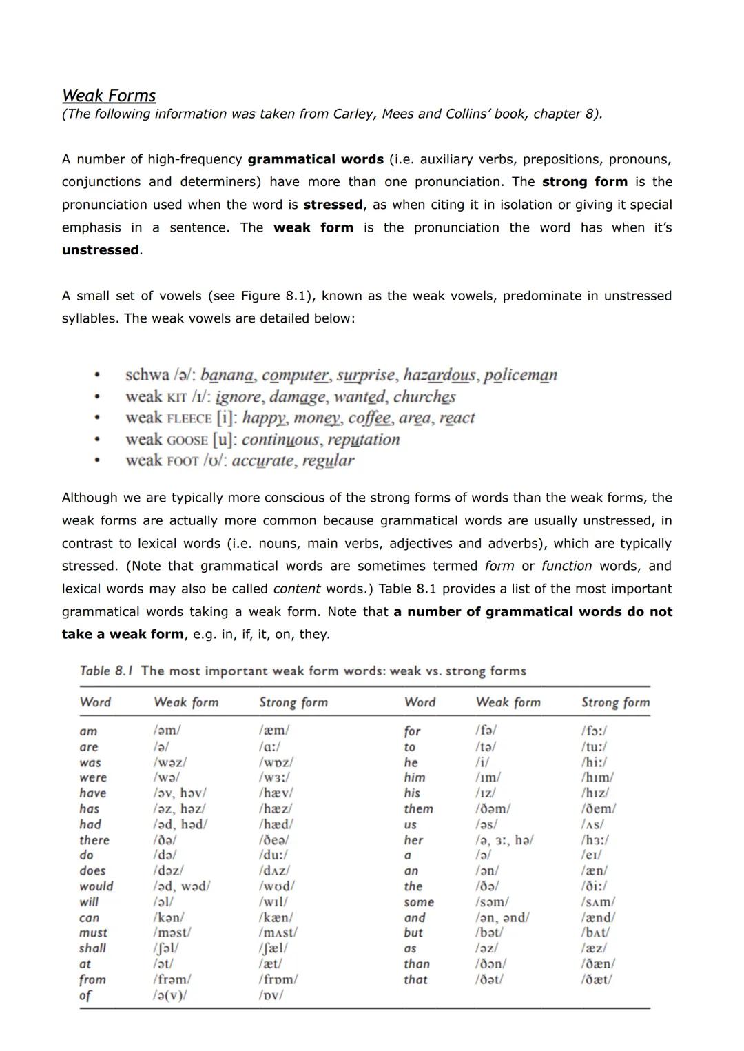 # UNIT 1
~~~ 
I.S.F.D. N°3 “DR. JULIO CÉSAR AVANZA Pronunciation Priorities
Read the extract from page 22 of Carley, Mees and Collins' boo
