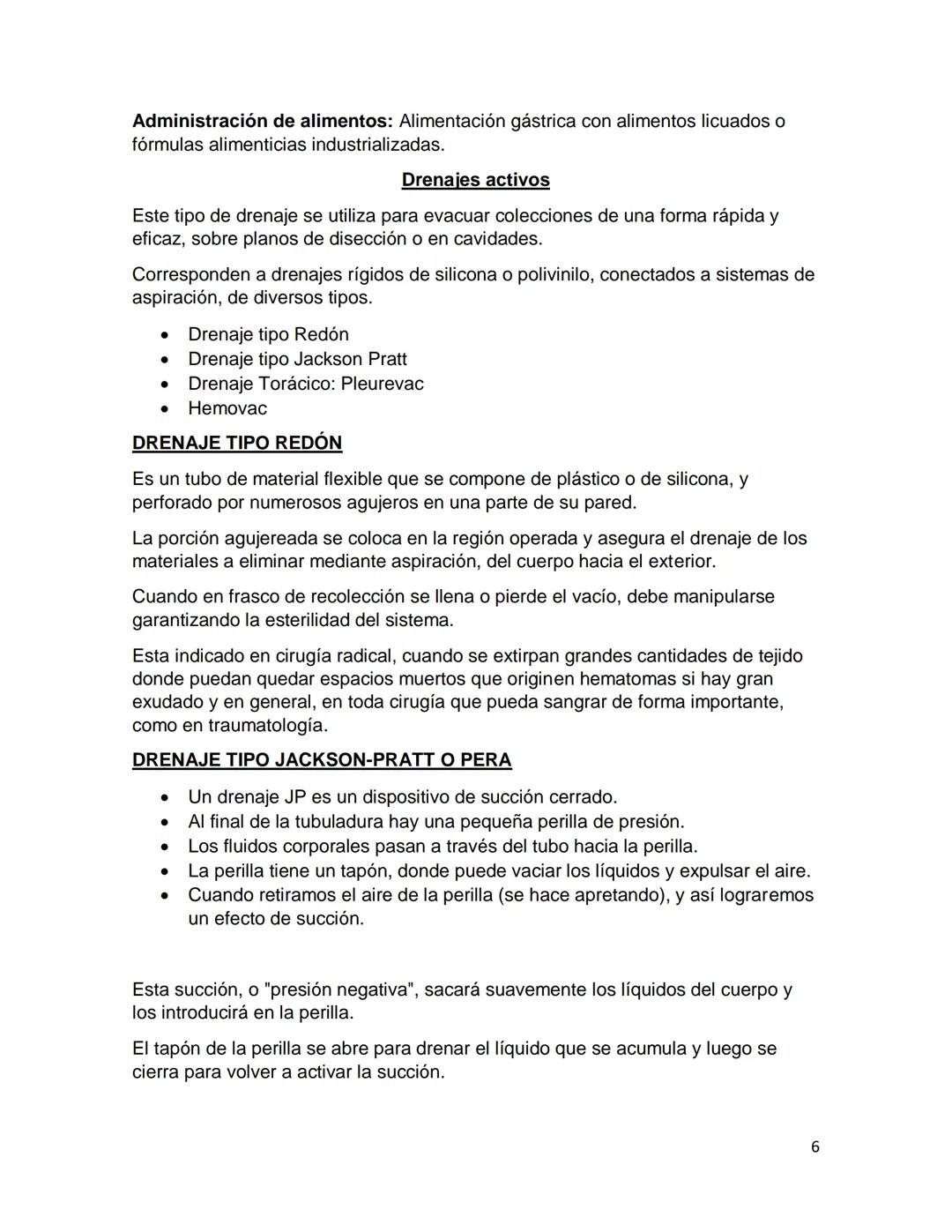 Drenajes manejo y cuidados de enfermería parte 1
Concepto de drenaje:
Todo tipo de maniobra y material destinados a la evacuación o derivaci