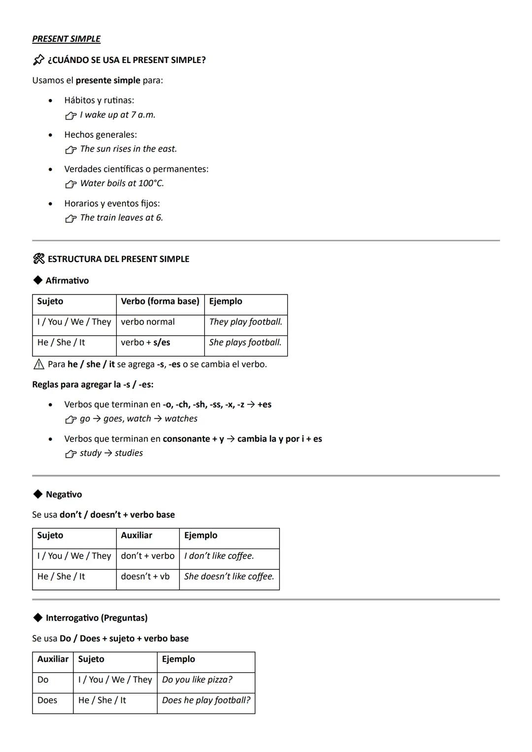 English # SUBJECT PRONOUNS
Los subject pronouns (pronombres personales sujeto) en inglés se usan para indicar quién realiza la acción en un