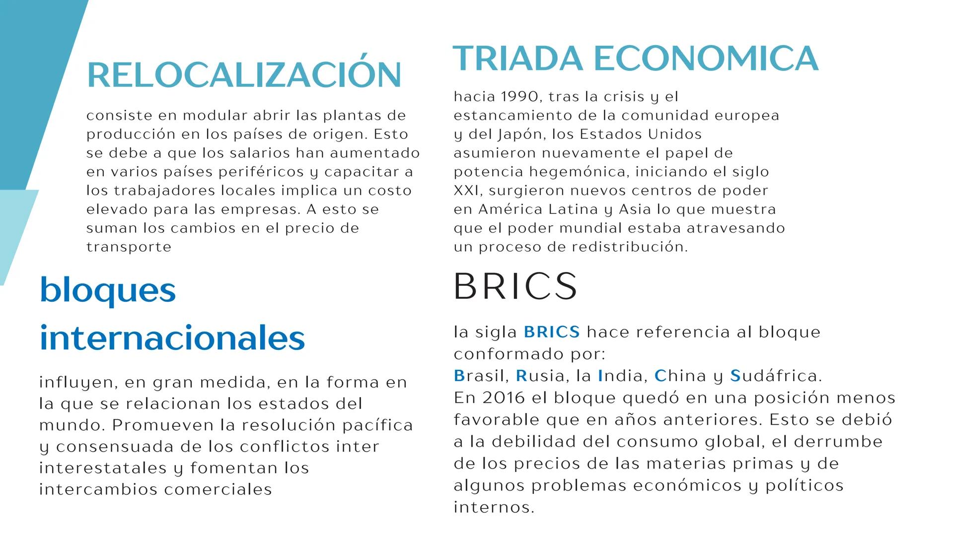 # MUNDO GLOBALIZADO
antigüedad: las rutas de la seda y las especies unían a China y la India con el mar Mediterráneo
conquista de américa: